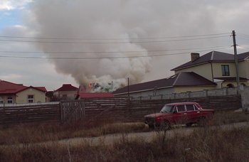 1-го декабря, произошел пожар на улице Рыбалко – в частном секторе вверх от 28-го училища загорелась баня